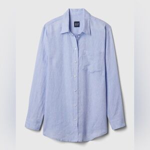 GAP 100% Linen Boyfriend Shirt.